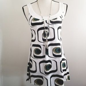 Boutique Halter Top with Tie Back Tunic Length